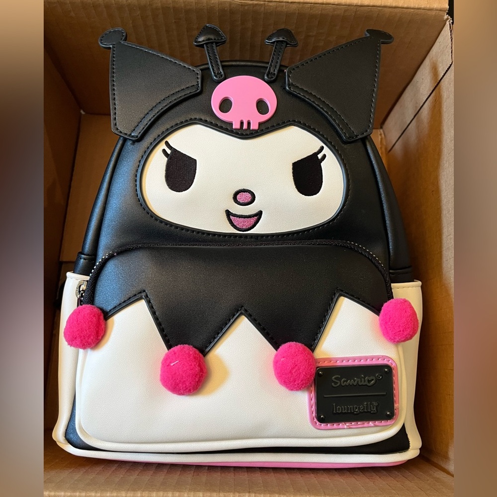 Loungefly bag Sanrio Hello Kitty Kuromi cosplay Disney backpack purse NWT pink